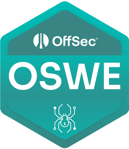OSWE certification badge by OffSec