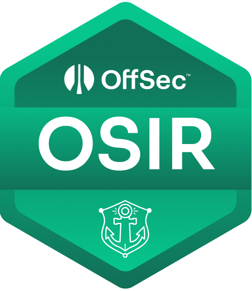 OSIR certification badge by OffSec
